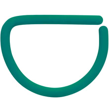 18G 3/8 Teal Matte D Shape Septum Ring