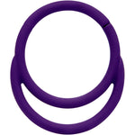 18G 3/8 Purple Matte Double Circle Cartilage Hinged Segment Ring