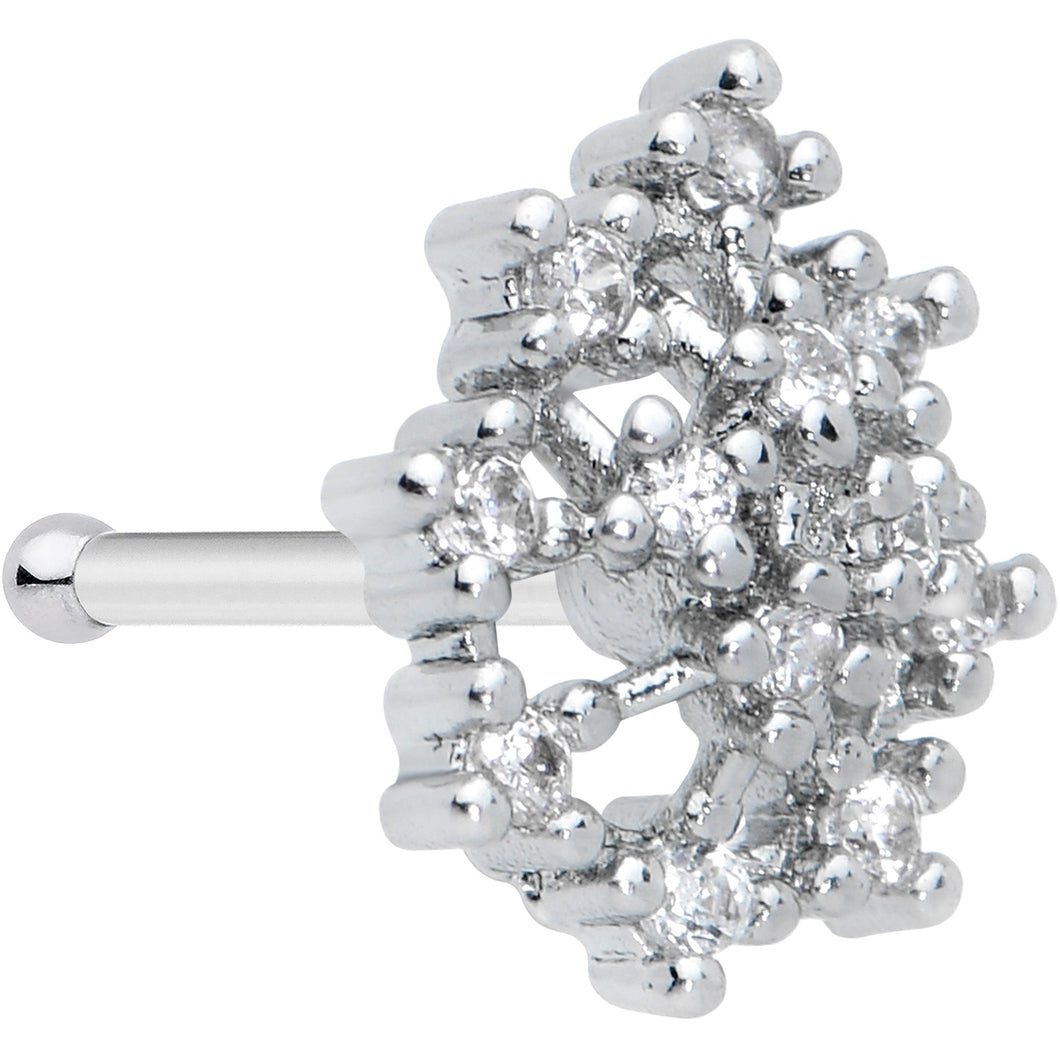 20G 5/16 Clear CZ Gem Constellation Nose Bone