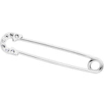 14G Clear Gem Punk Rock Safety Pin Industrial Barbell 38mm