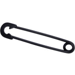 14G Black Matte Punk Rock Safety Pin Industrial Barbell 38mm