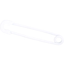 14G White Matte Punk Rock Safety Pin Industrial Barbell 38mm