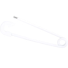 14G White Matte Punk Rock Safety Pin Industrial Barbell 38mm