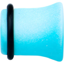 Blue White Ombre Matte Acrylic Single Flare Plug Set