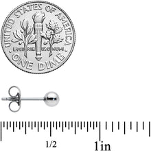 20G 4mm Ball End Grade 23 Titanium Post Stud Earrings