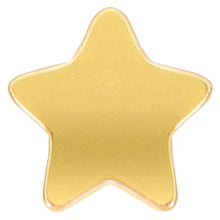 Implant Grade 23 Titanium Gold Tone Star Threadless Push In Top