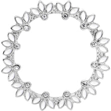 Clear Gem White Leaves Screw Fit Tunnel Plug Set