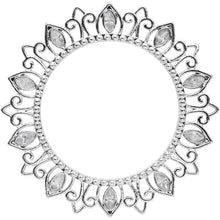 Clear Gem Floral Lotus Screw Fit Tunnel Plug Set
