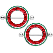 14G 13/16 Tasty Watermelon Summer Nipple Shield Set