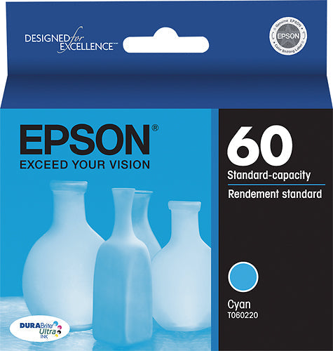 New, Pre-Owned - Epson 60 (T060220) Cyan Ink Cartridge