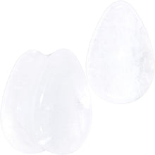 White Cloudy Quartz Drop Saddle Plug Set
