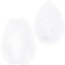 White Cloudy Quartz Drop Saddle Plug Set