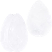 White Cloudy Quartz Drop Saddle Plug Set