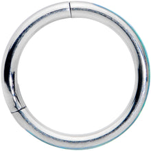 16G 5/16 Green Synthetic Opal Forward Facing Hinged Segment Ring