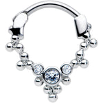 16G 5/16 Clear CZ Gem Princess Cartilage Clicker