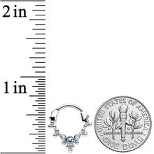 16G 5/16 Clear CZ Gem Princess Cartilage Clicker