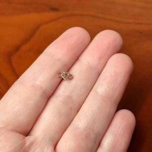 20G 1/4 Rose Gold Tone Textured Infinity Heart Nose Bone