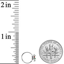 20G 5/16 Tiny Ladybug Leaves Nose Hoop
