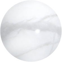 16G 1/4 Elegant White Howlite Internally Threaded Labret Tragus
