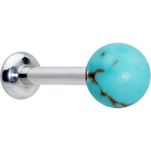 16G 5/16 Elegant Blue Turquoise Internally Threaded Labret Tragus