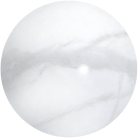 16G 5/16 Elegant White Howlite Internally Threaded Labret Tragus
