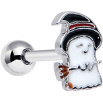 16G 1/4 Witch Hat Ghost Halloween Cartilage Tragus Earring