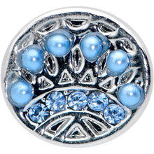 16G 5/16 Blue Gem Geometric Blues Pattern Labret Monroe Tragus