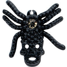 16G 1/4 Yellow Gem Black Spider Halloween Cartilage Tragus Earring