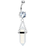 Blue Beryl Stone Stone Hippie Dangle Belly Ring