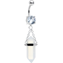 Blue Beryl Stone Stone Hippie Dangle Belly Ring