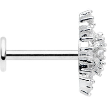 16G 5/16 Clear CZ Gem Constellation Labret Monroe Tragus