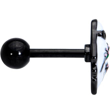 16G 1/4 Black Hipster Ghost Halloween Tragus Cartilage Earring