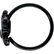 20G 5/16 Black Purple Wings Butterfly Nose Hoop