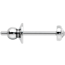 3mm Clear Gem Bezel G23 Titanium Post Stud Earrings