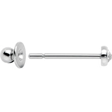 3mm Clear Gem Bezel G23 Titanium Post Stud Earrings