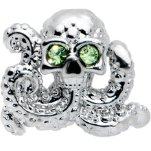 16G 5/16 Clear Green Gem Sunglasses Octopus Labret Monroe Tragus