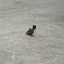 16G 5/16 Black Witch Cat Halloween Labret Monroe Tragus