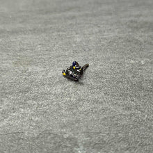 20G 1/4 Witch Flying Cat Halloween Nose Bone