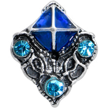 16G 5/16 Blue Gem Rococo Blue Labret Monroe Tragus