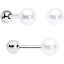 16G 1/4 Bear Pearlescent Purple Heart Cartilage Tragus Curation Set of 3