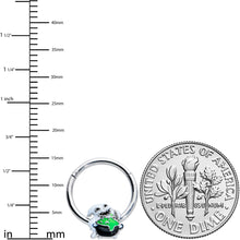 16G 3/8 Ghost Goo Cauldron Halloween Hinged Segment Ring