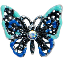 16G 5/16 Aurora Gem Colorful Glam Butterfly Labret Monroe Tragus