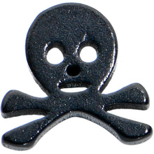 20G 1/4 Black Anodized Skull Halloween L Shape Nose Ring