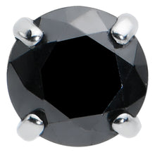 16G 5/16 Black CZ G23 Titanium Threadless Flower Labret Tragus
