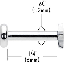 16G 1/4 G23 Titanium Super Star Internal Thread Labret Monroe Tragus