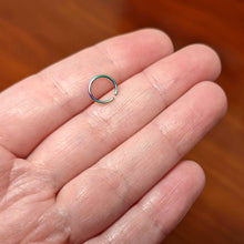 20G 7mm Rainbow PVD Grade 23 Titanium Bendable Hoop Ring