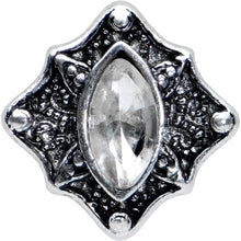 16G 1/4 Clear Gem Rhombus Retro Cartilage Tragus Earring