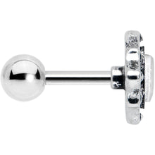 16G 1/4 Clear Gem Rhombus Retro Cartilage Tragus Earring