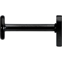 16G 5/16 Black Simple Heart Internally Threaded Labret Tragus