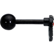 16G 1/4 Red Gem Black Steampunk Skull Cartilage Tragus Earring